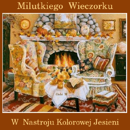 Kominek milutkiego wieczoru